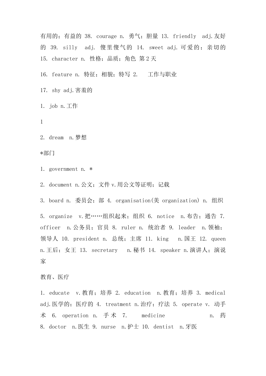 28天话题词汇分类速记表.docx_第3页