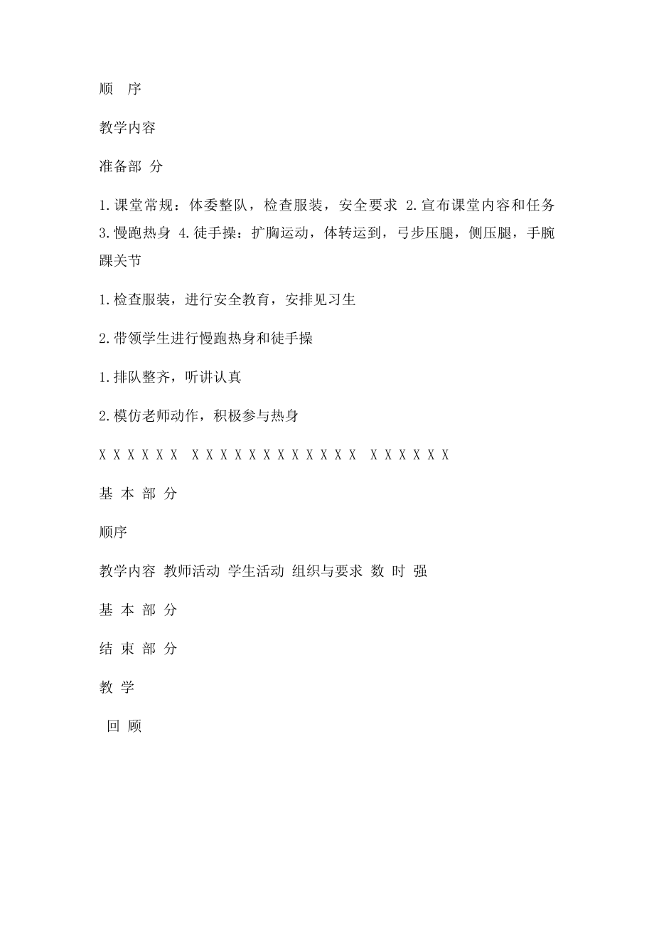 小学体育教案模板doc.docx_第2页