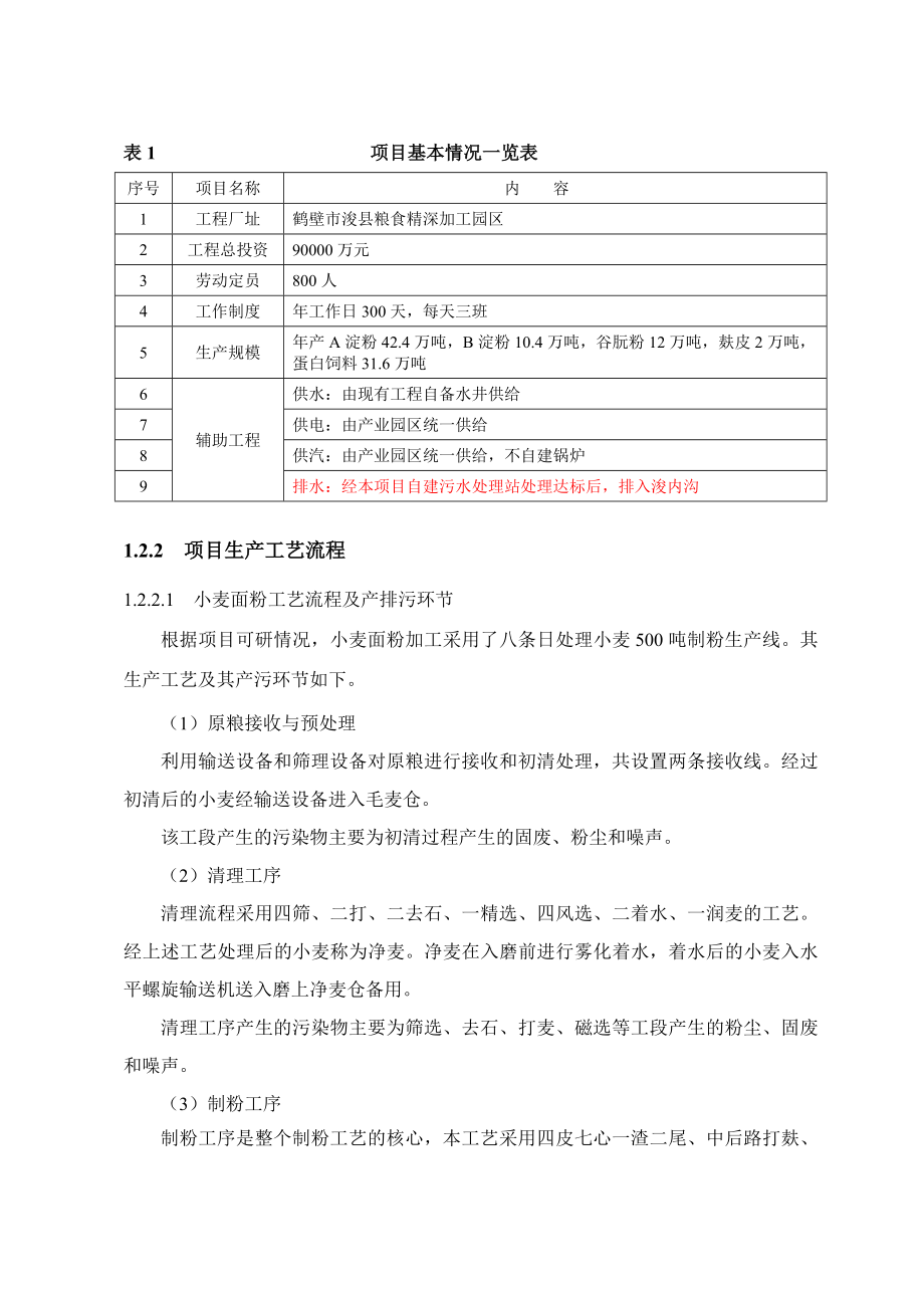 河南中鹤纯净粉业有限公司100万吨小麦深加工项目环境影响报告书.doc_第3页