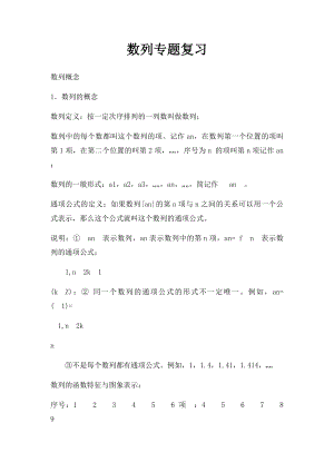 数列专题复习.docx