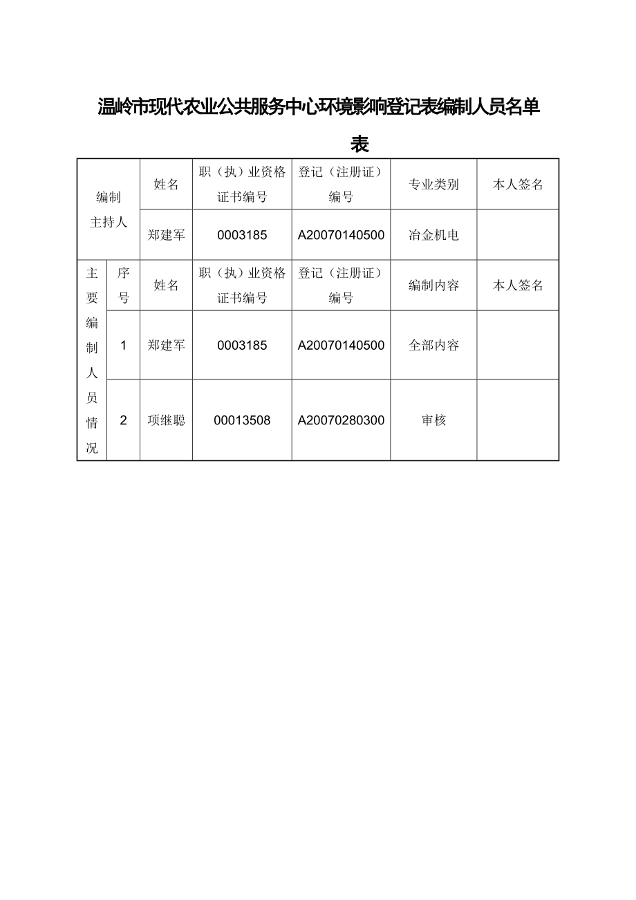 环境影响评价报告公示：温岭市现代农业公共服务中心登记表环评报告.doc_第3页