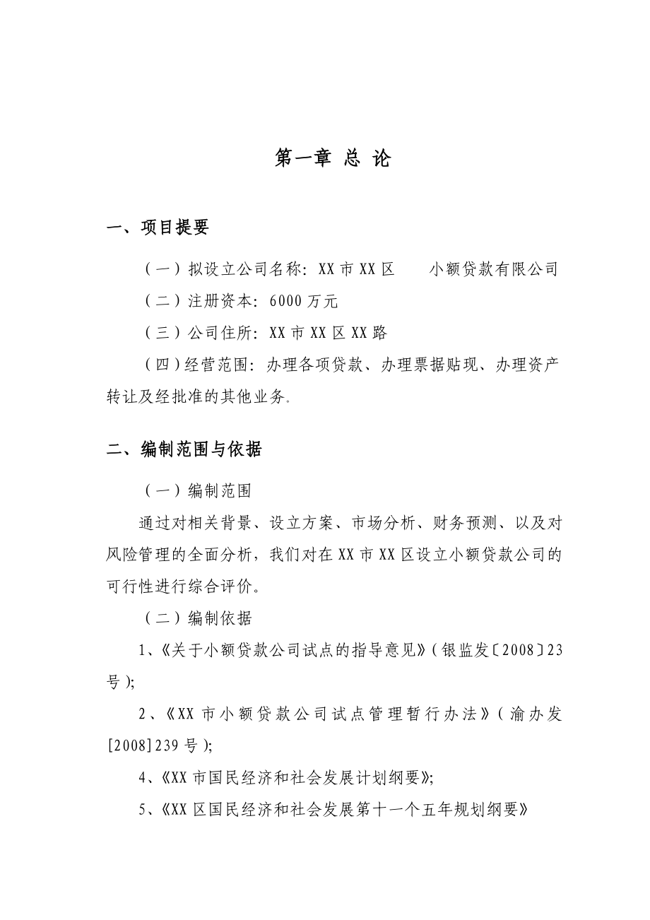 关于设立某小额贷款有限公司可行性研究报告.doc_第3页