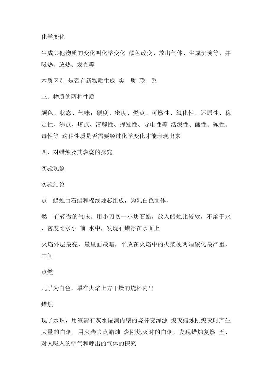 《第一单元走进化学世界》知识点整理.docx_第2页