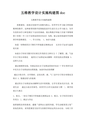 五维教学设计实施构建图doc.docx