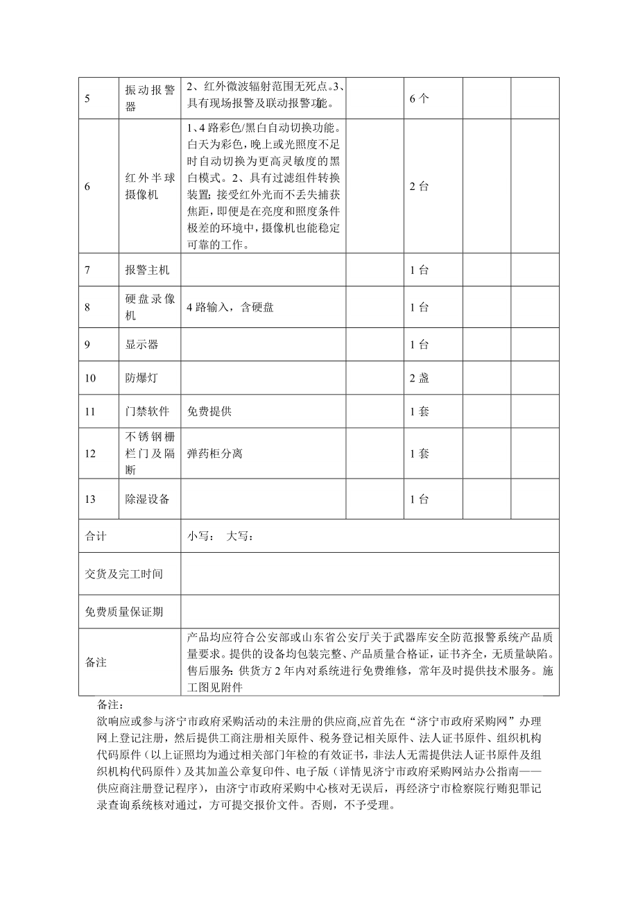 项目名称枪库安防系统建设项目.doc_第3页