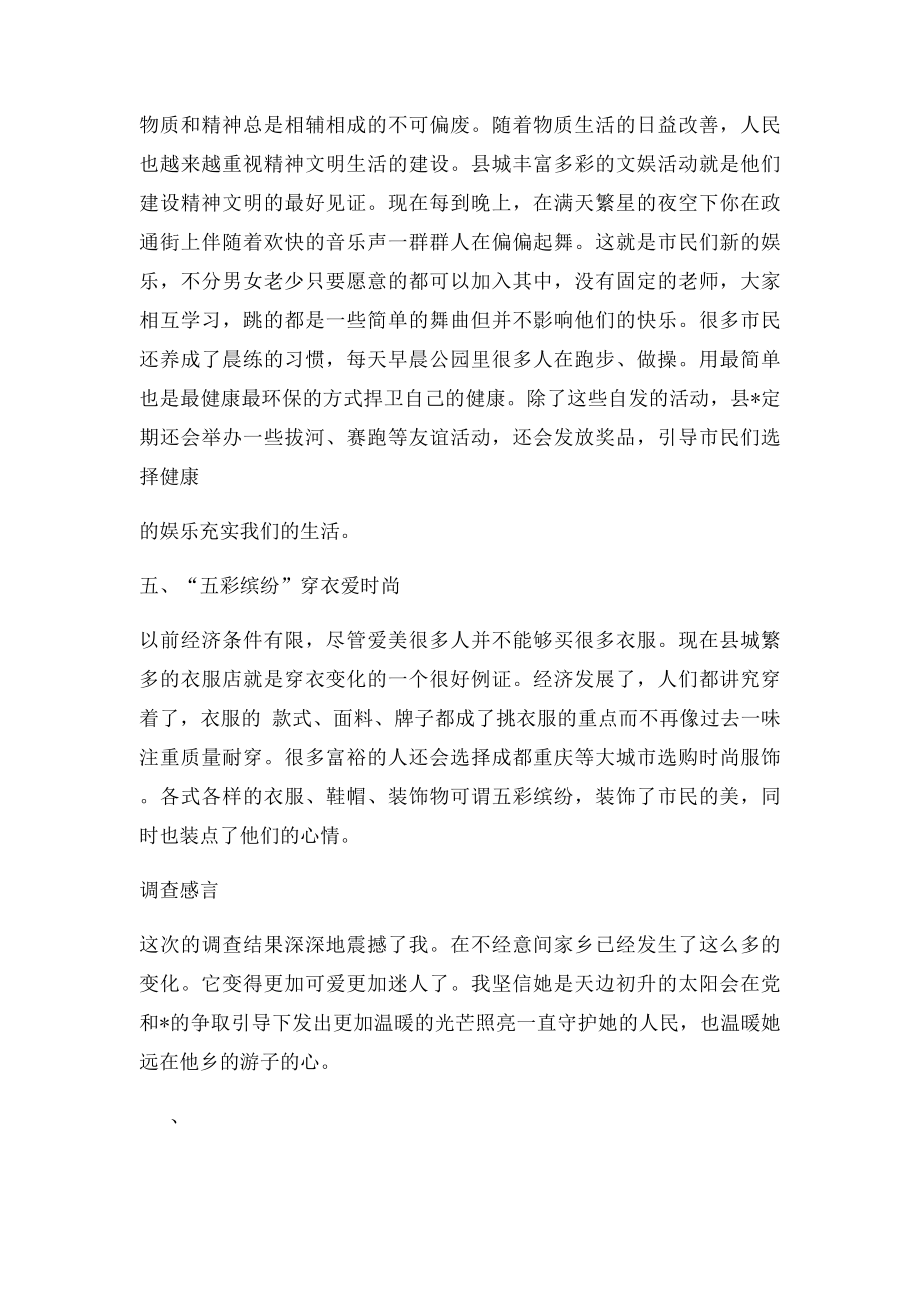 关于家乡变化的调查报告.docx_第3页