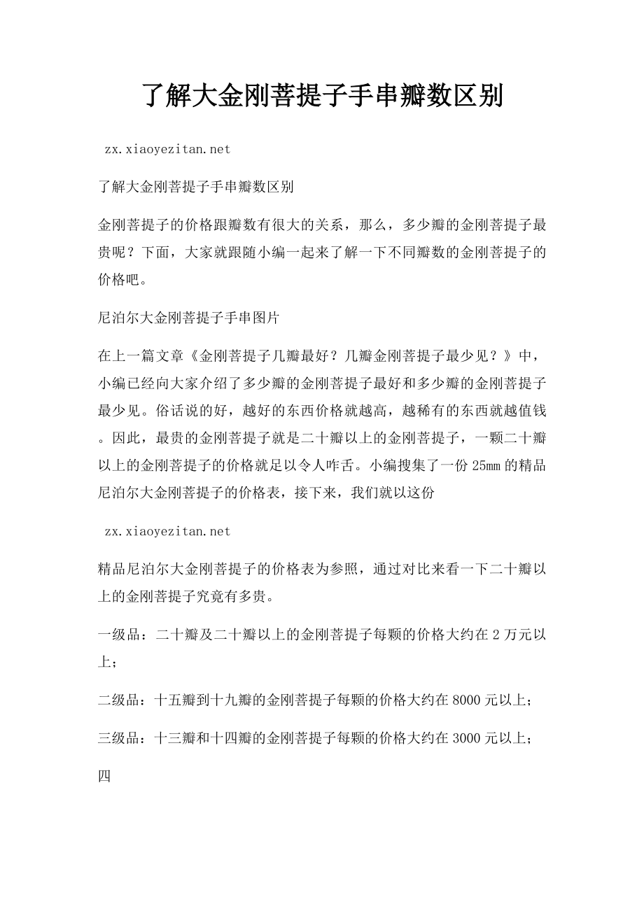 了解大金刚菩提子手串瓣数区别.docx_第1页