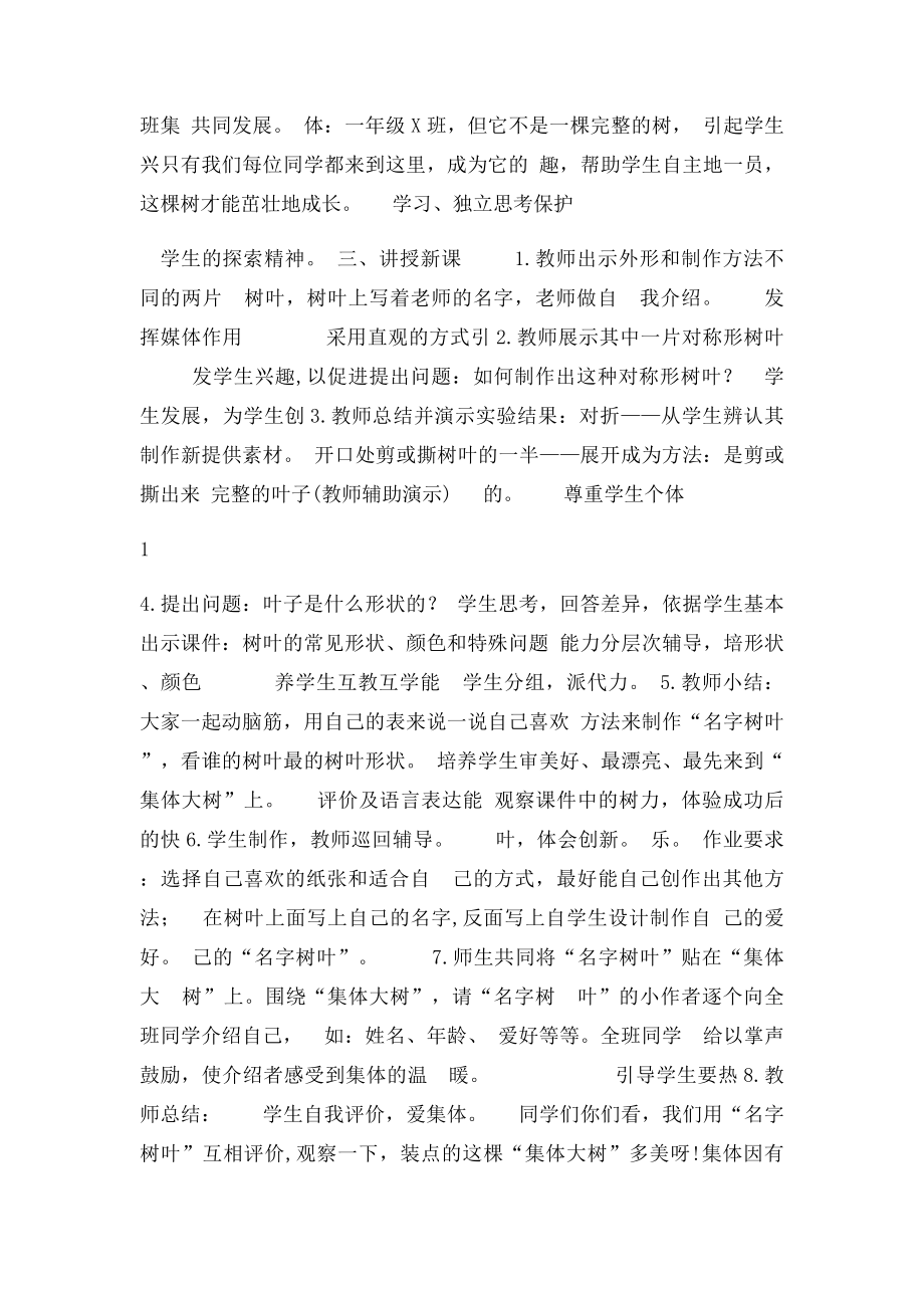 一年级美术上册 让大家认识我教案 人美.docx_第2页