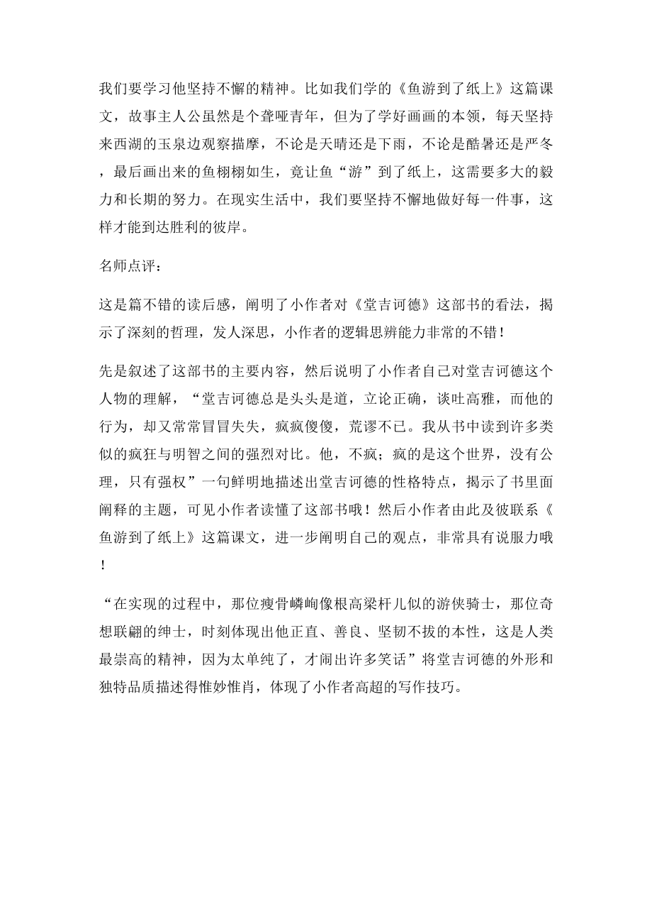 《堂吉诃德》读后感.docx_第2页