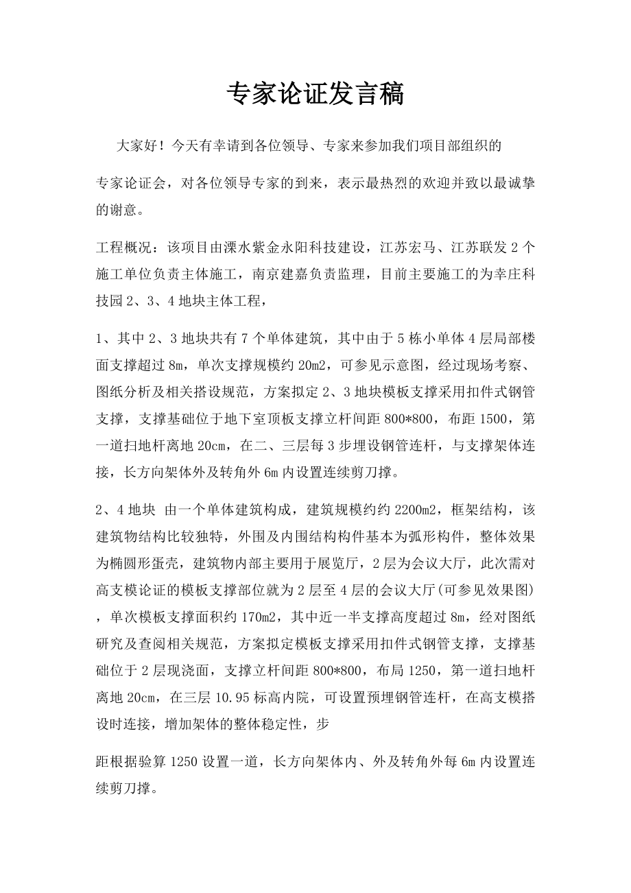 专家论证发言稿.docx_第1页