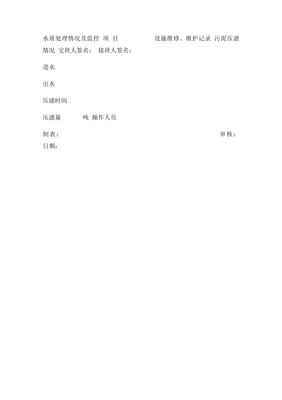 11污水处理记录表.docx_第2页