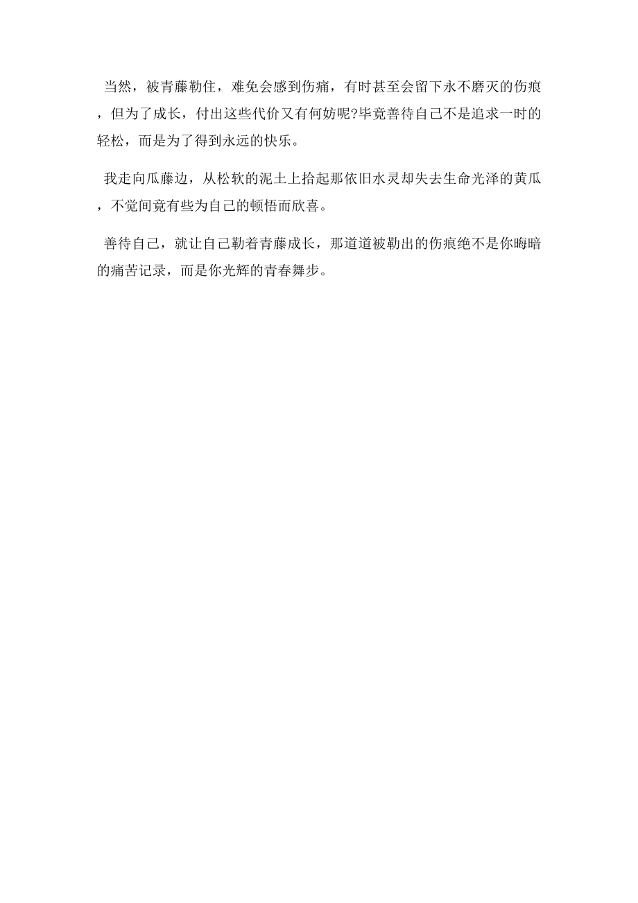 2011深圳中考满分作文给自己一些勒痕(2).docx_第2页