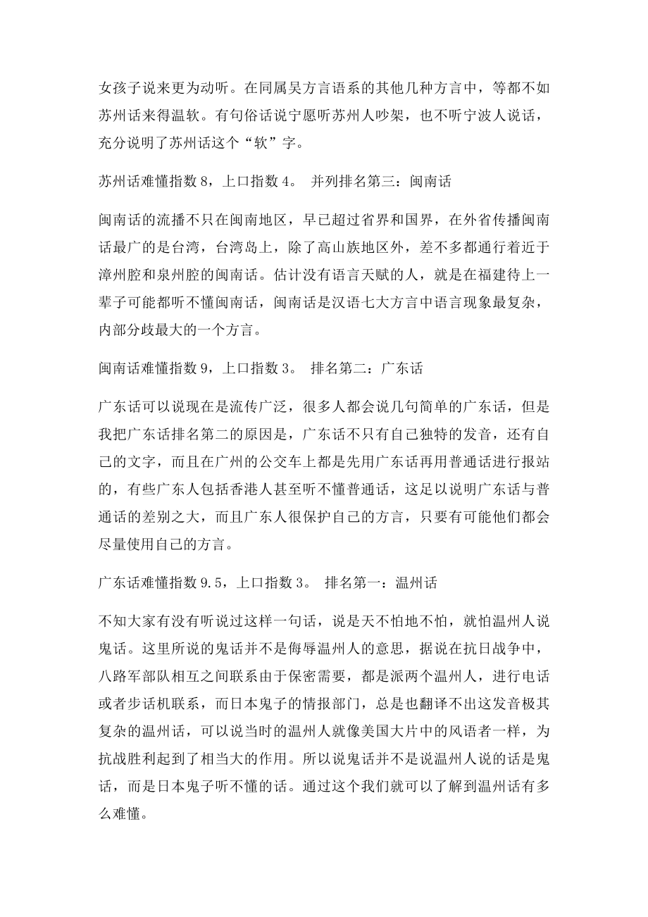 中国十大最难懂的方言.docx_第3页