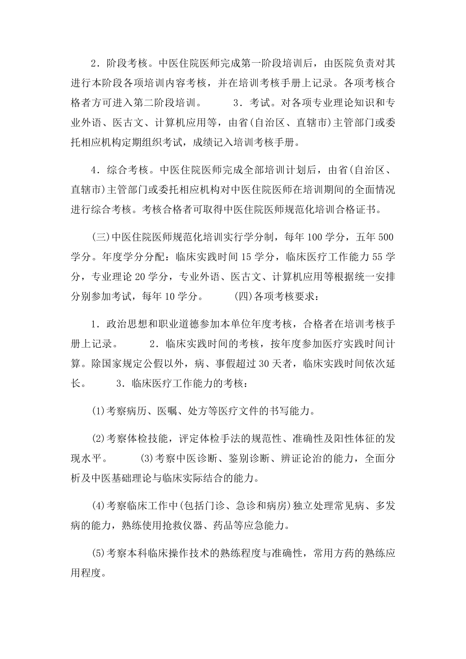 中医住院医师规范化培训大纲.docx_第3页