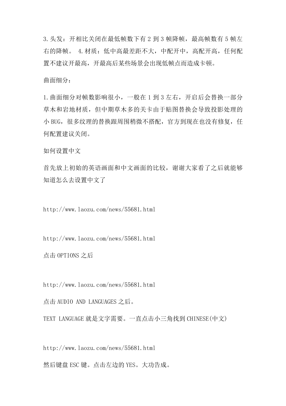 《古墓丽影崛起》玩家画质设置心得与中文设置方法图文详解.docx_第2页