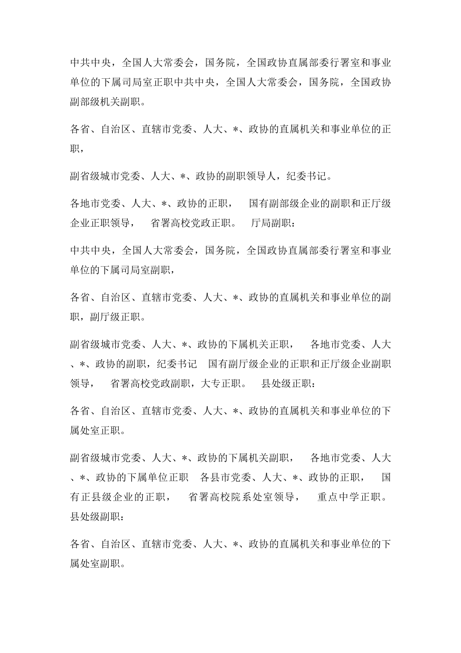 中国官员行政级别 中国现代官制.docx_第2页