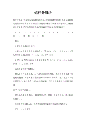 蛇行分组法.docx