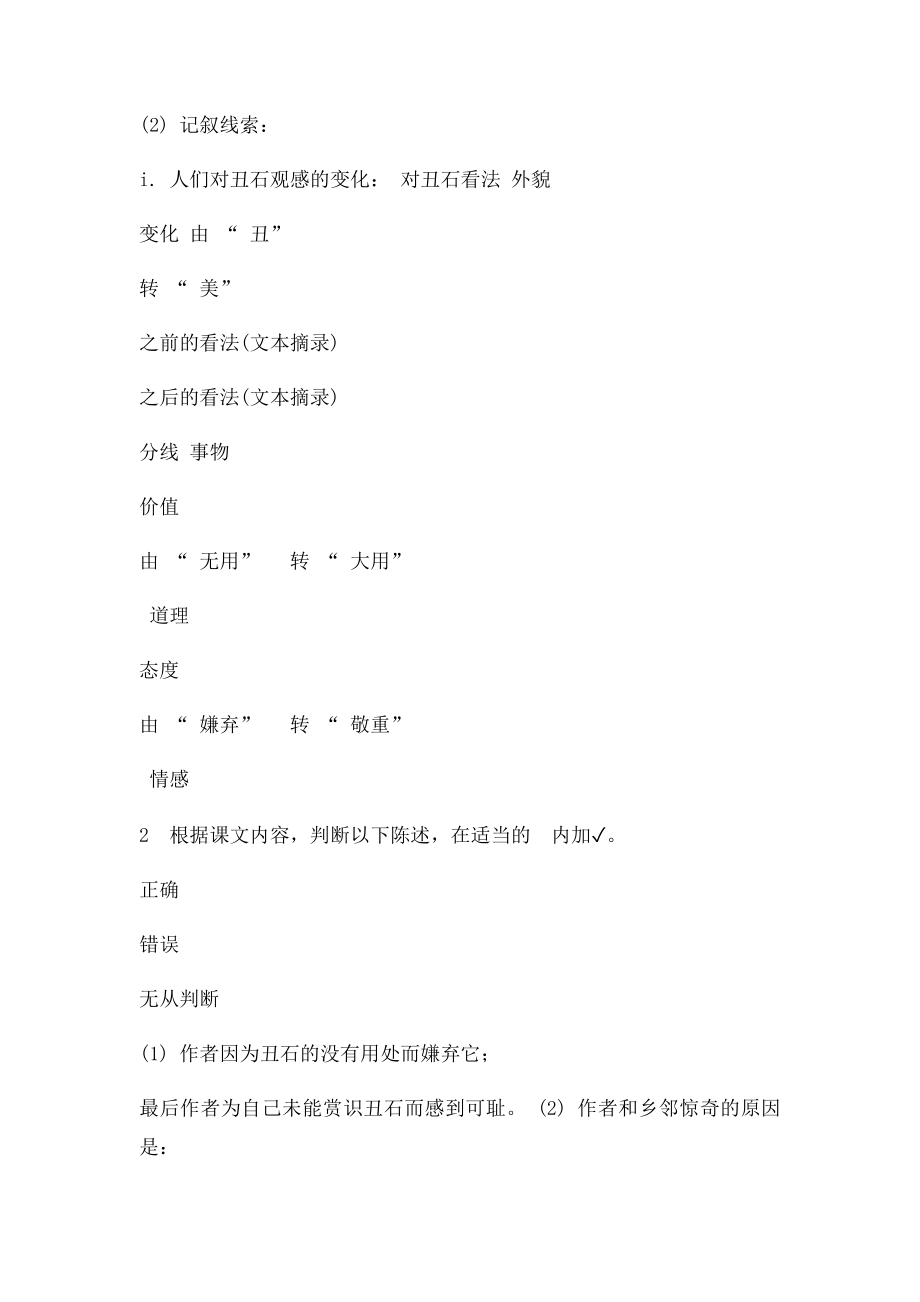 《丑石》贾平凹预习笔记.docx_第2页