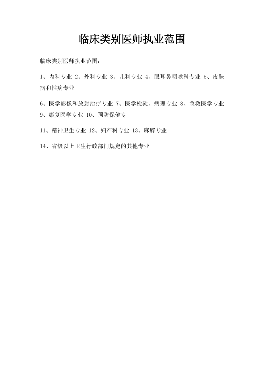 临床类别医师执业范围.docx_第1页