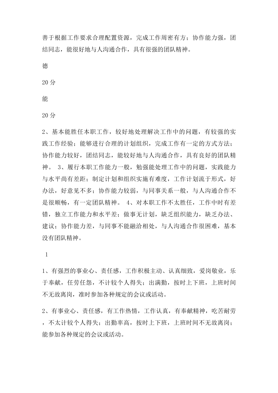 一般行政人员绩效考核评分表.docx_第2页