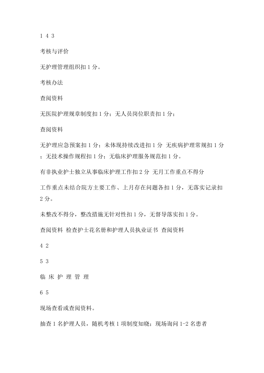 一级医院护理质量考核.docx_第2页