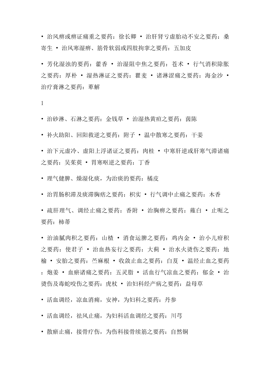 中医执业医师考试中药学知识点总结.docx_第2页