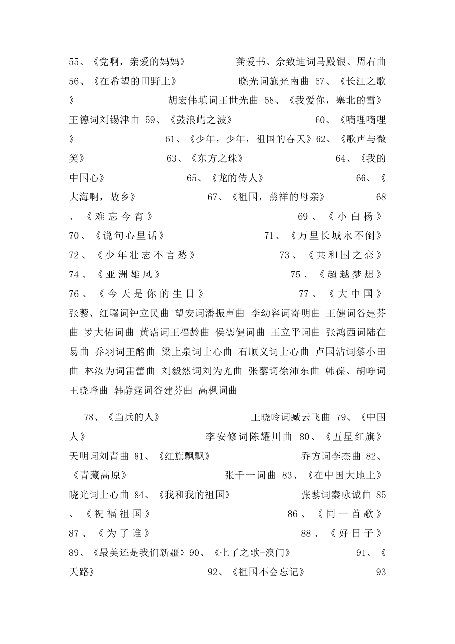 100首红歌歌曲目录.docx_第3页