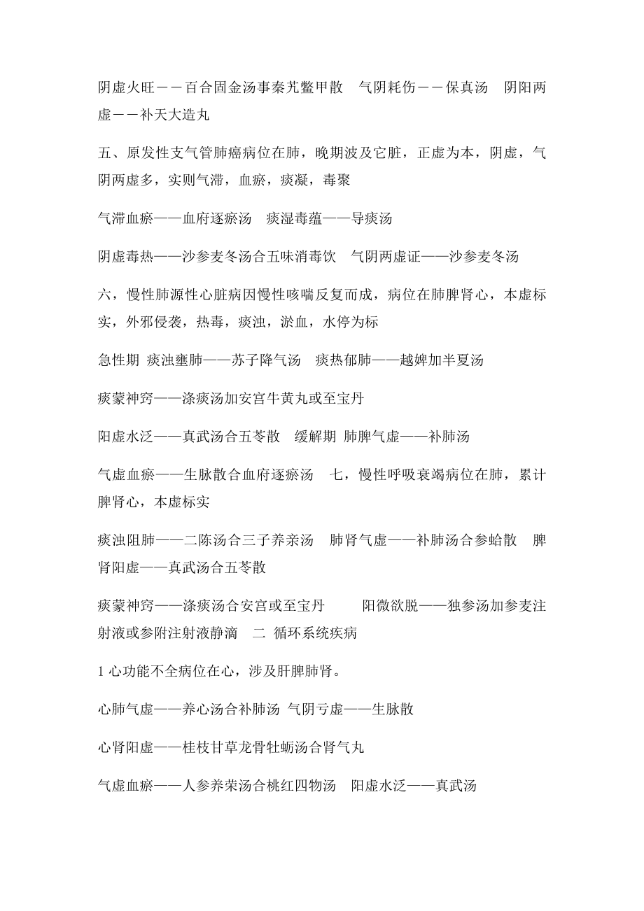 中西医结合内外妇儿症型方药总结.docx_第2页