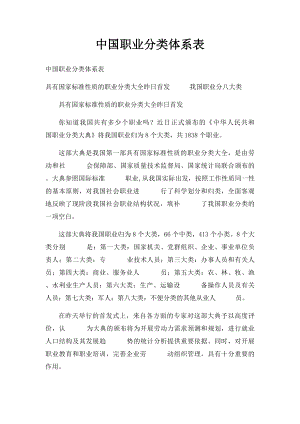 中国职业分类体系表.docx