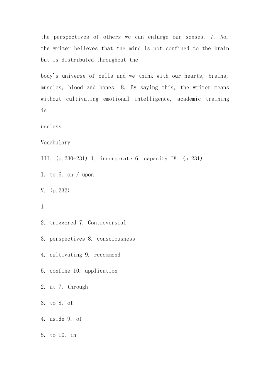 《新视野读写4读写教程》Unit10练习答案.docx_第2页