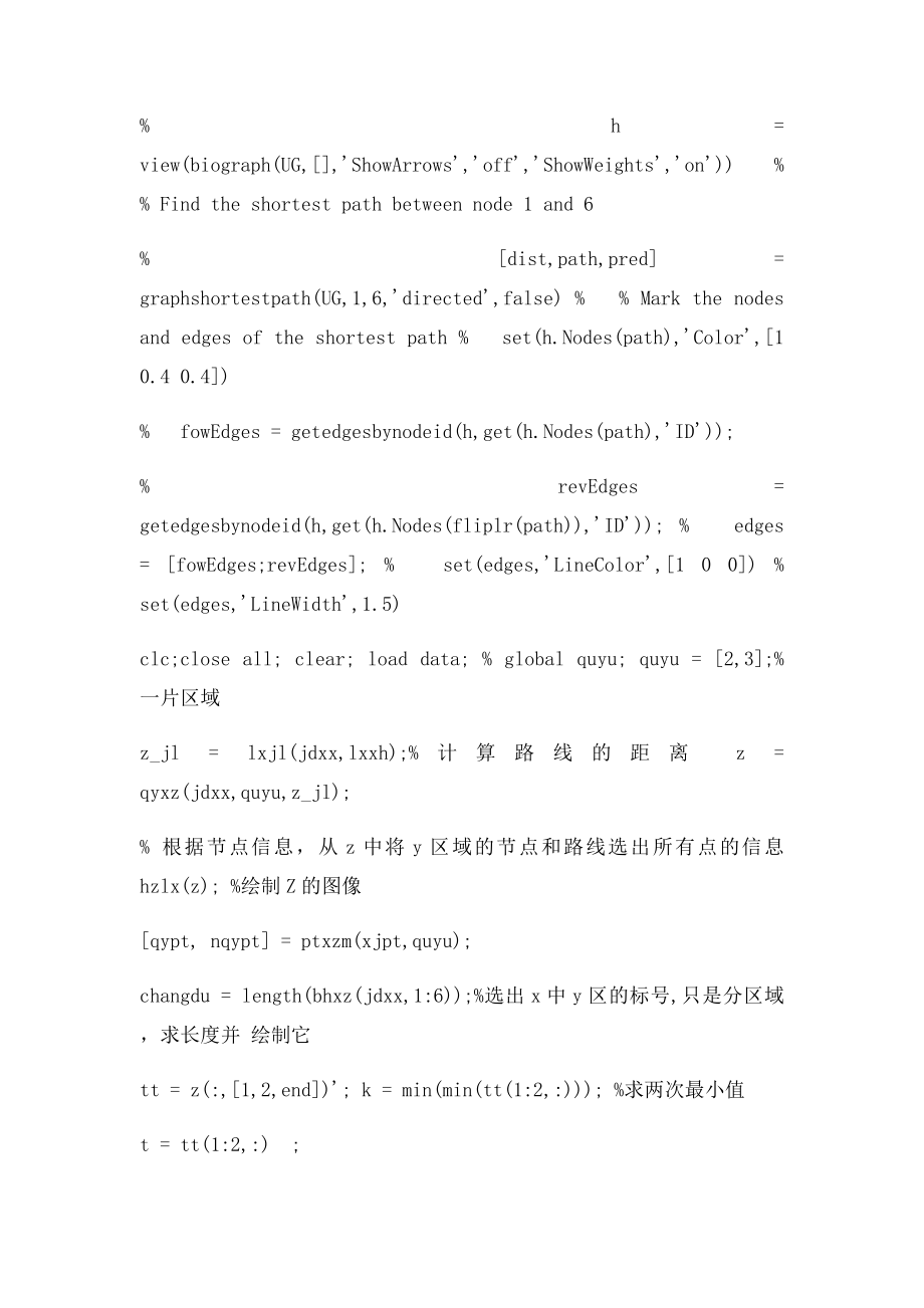 MATLAB解决最短路径问题代码.docx_第2页