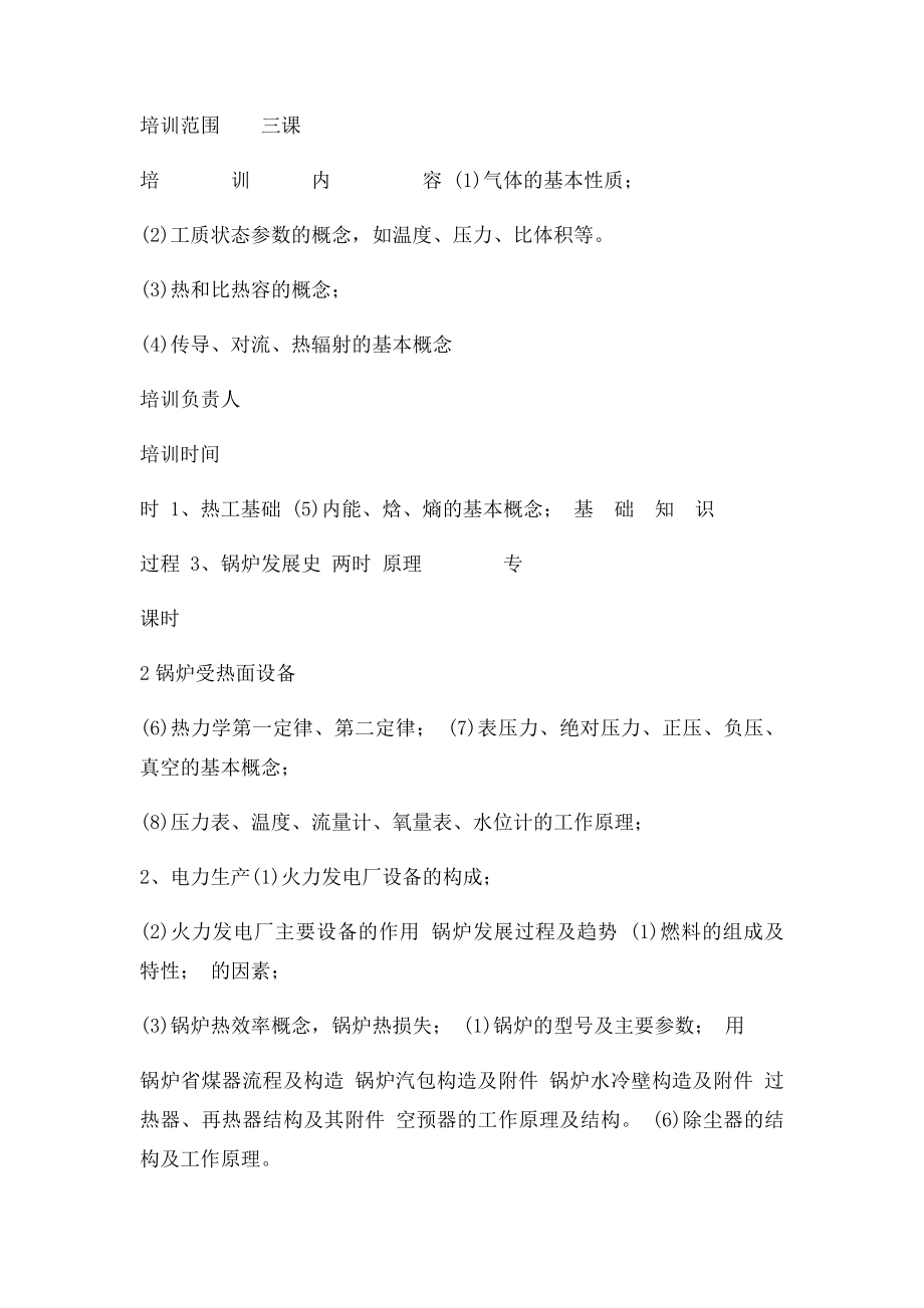 锅炉专业培训计划.docx_第2页