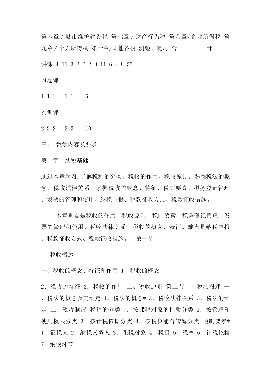 《税法》课程教学大纲.docx_第2页