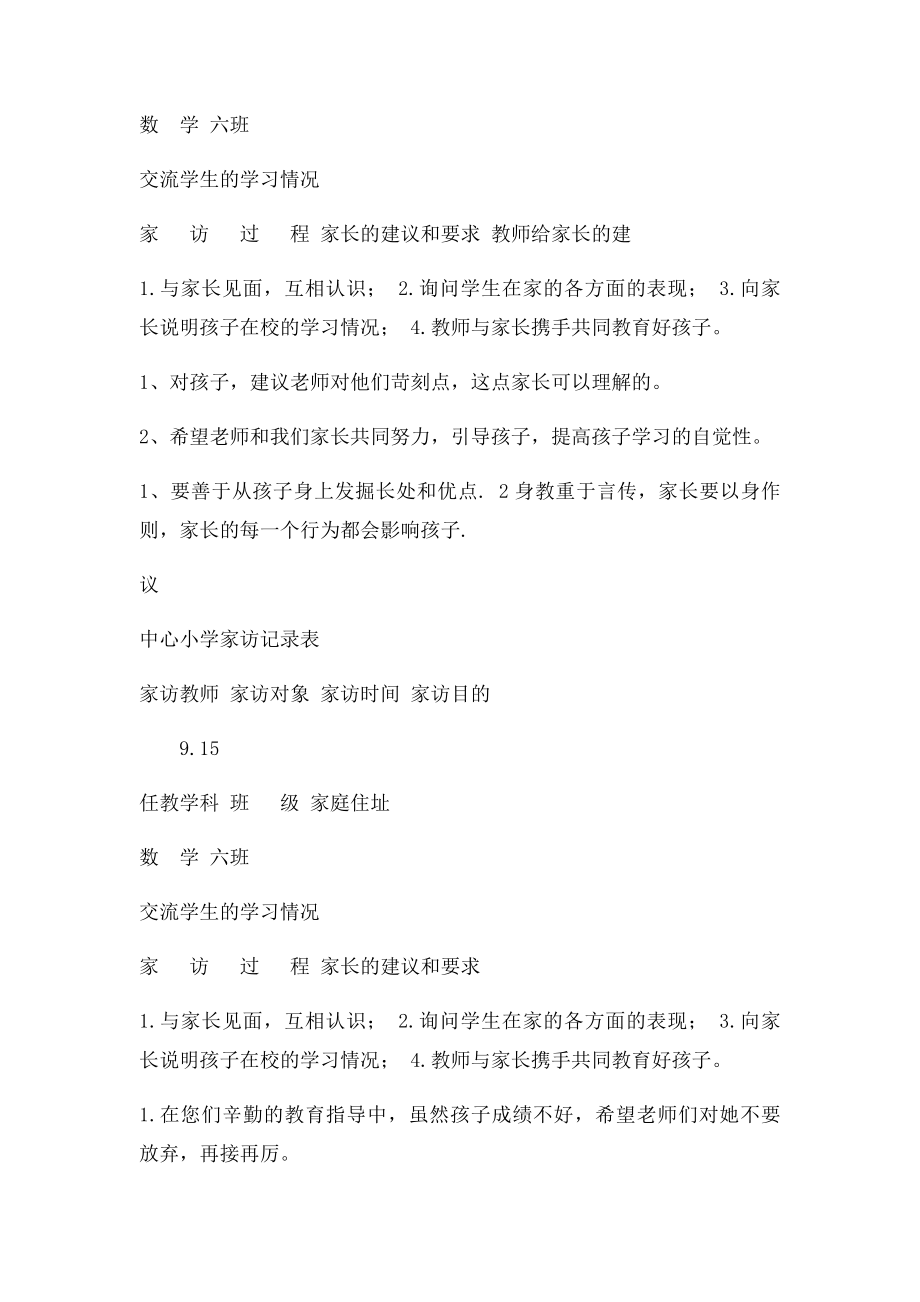 中心小学家访记录表.docx_第2页