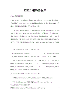 STM32 编码器程序.docx