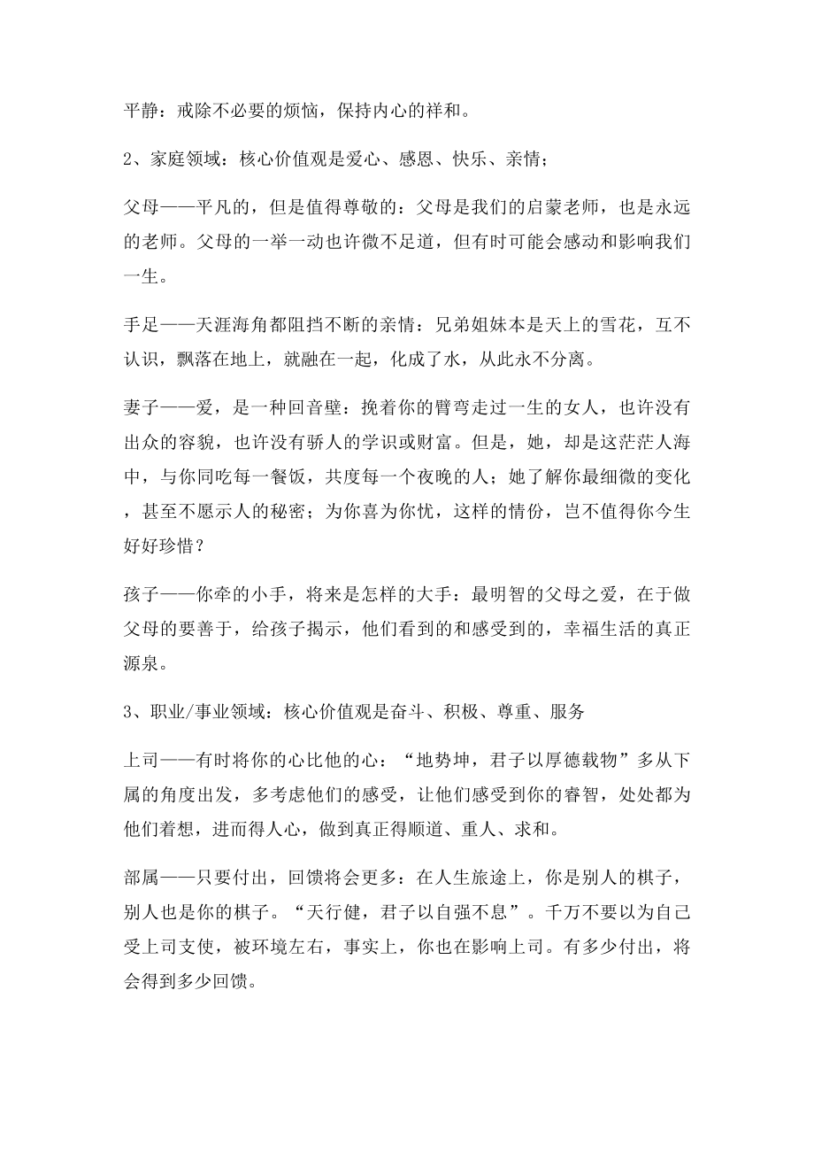 个人愿景使命和核心价值观规划.docx_第2页