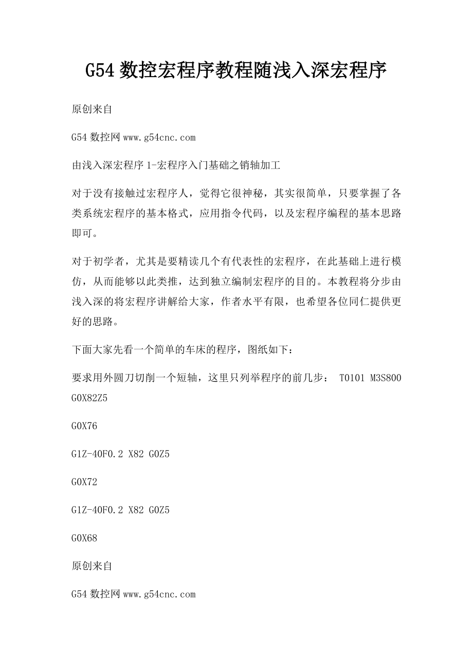 G54数控宏程序教程随浅入深宏程序.docx_第1页