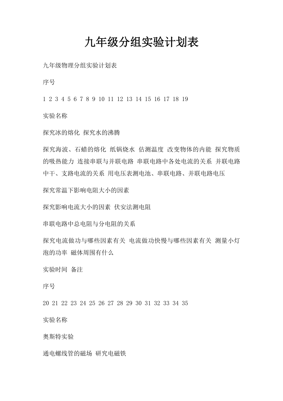 九年级分组实验计划表.docx_第1页