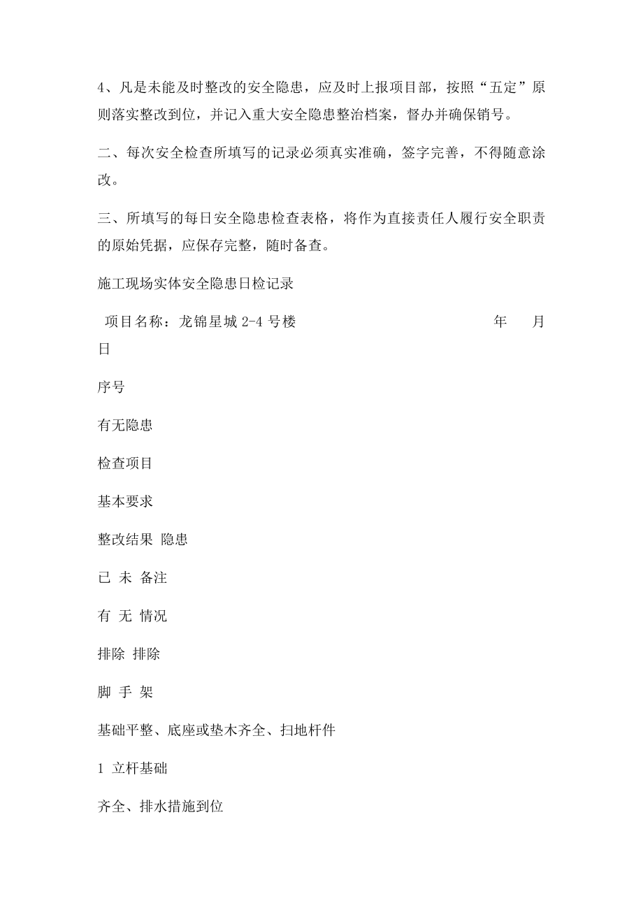 项目部日检查记录表和周检查记录表.docx_第2页