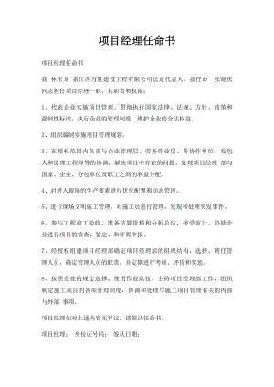 项目经理任命书.docx