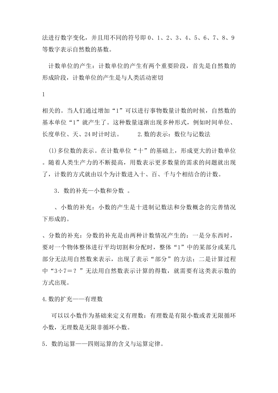 简述小学数学教学内容中数与代数的教学主线及教学建议.docx_第2页