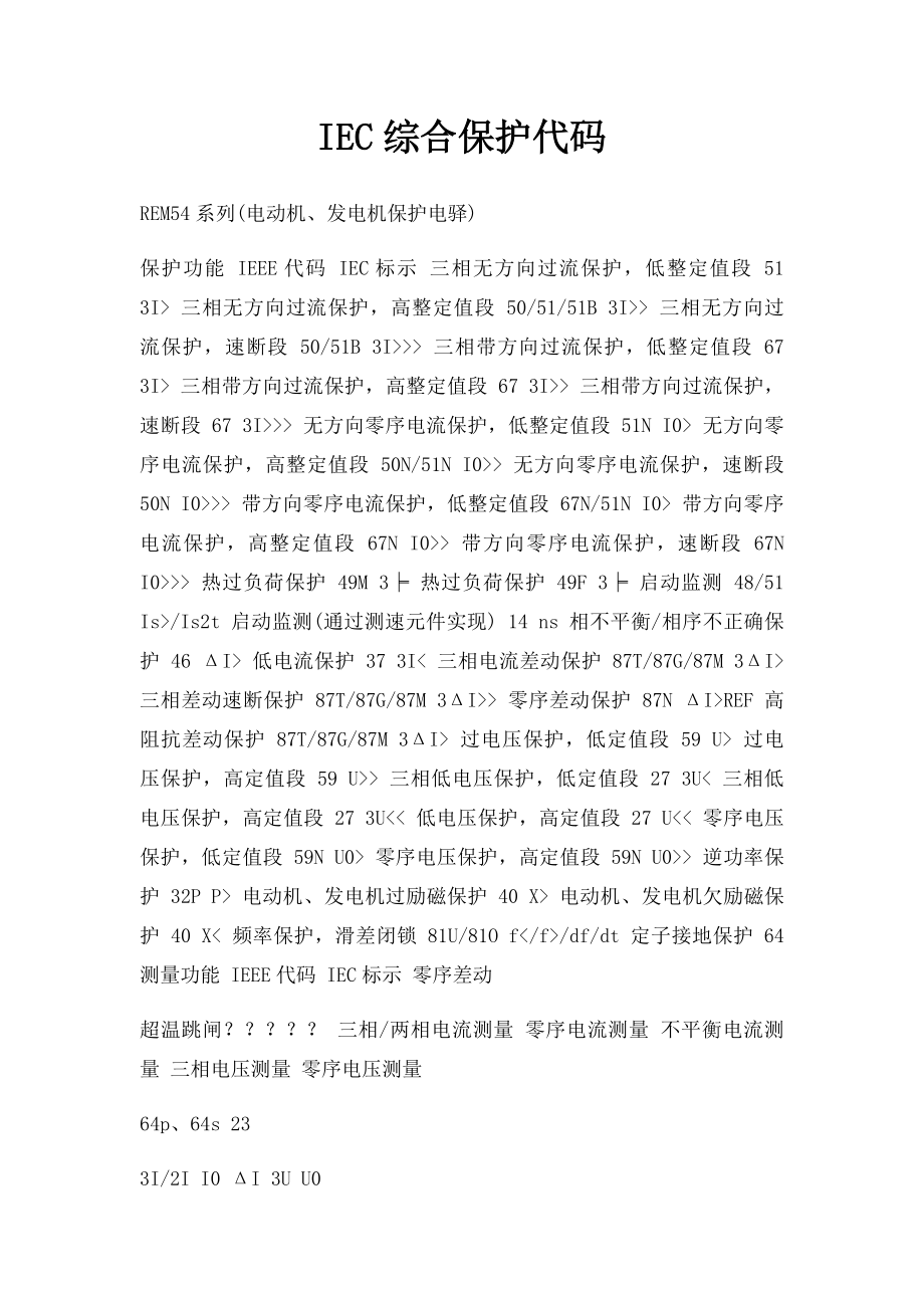 IEC综合保护代码.docx_第1页