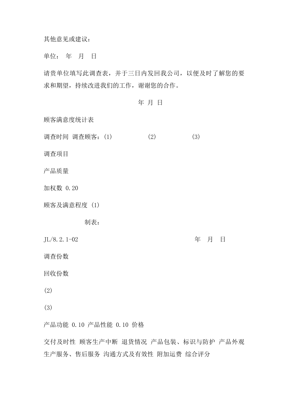 TS16949顾客满意程度调查表.docx_第2页