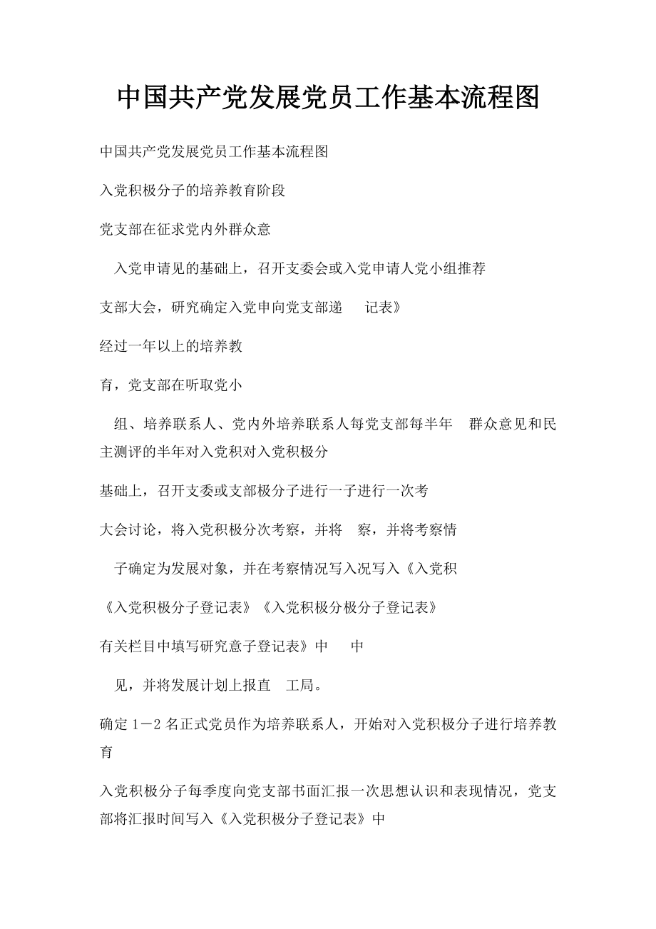 中国共产党发展党员工作基本流程图(2).docx_第1页