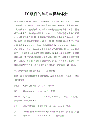 UG软件的学习心得与体会.docx