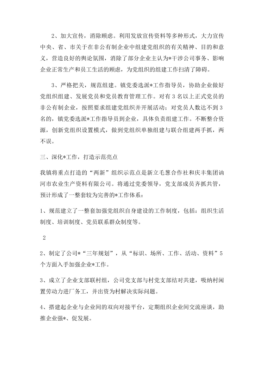 乡镇两新组织党建工作总结.docx_第2页