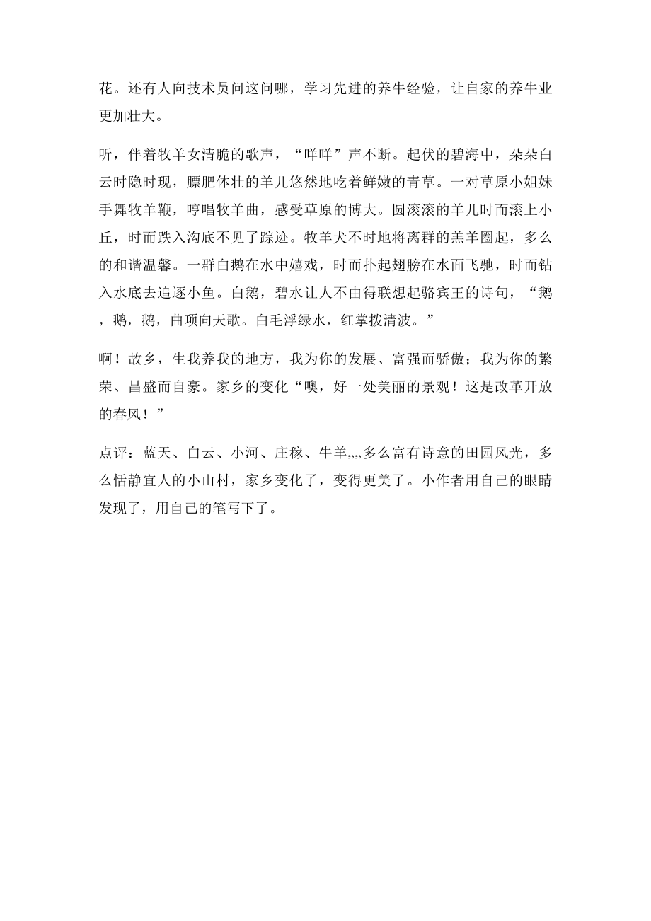 美丽的家乡(2).docx_第2页