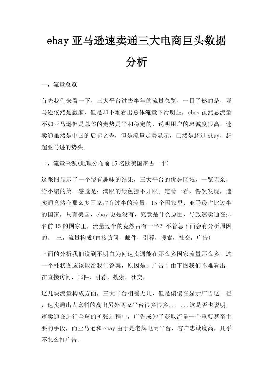 ebay亚马逊速卖通三大电商巨头数据分析(1).docx_第1页