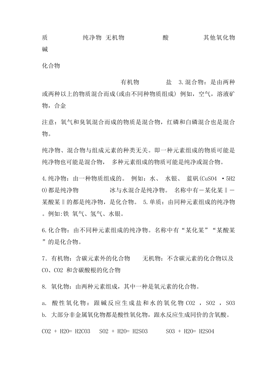 中考化学基础知识复习提纲.docx_第2页