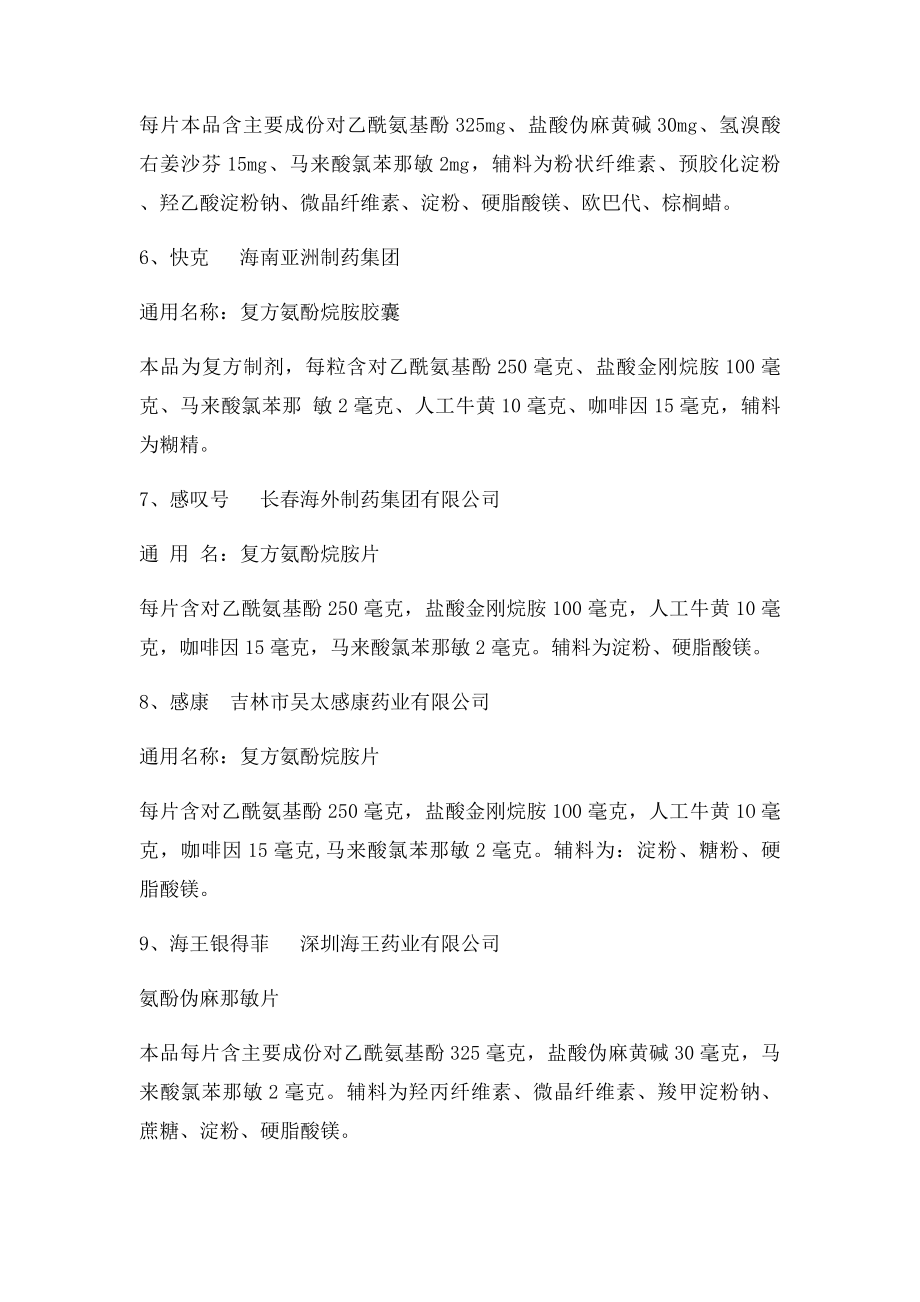 中国十大感冒药品牌.docx_第2页